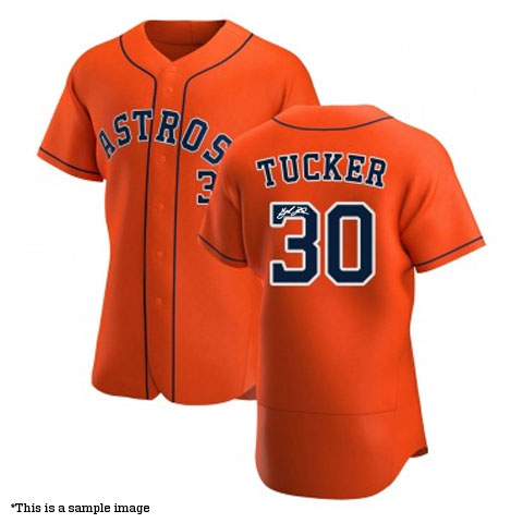 Kyle Tucker Autographed Orange Astros Authentic Jersey