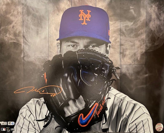 Jacob deGrom Autographed 16x20 - Close Up