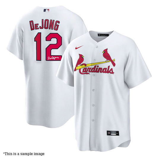 Paul DeJong Autographed Cardinals Replica Jersey #12