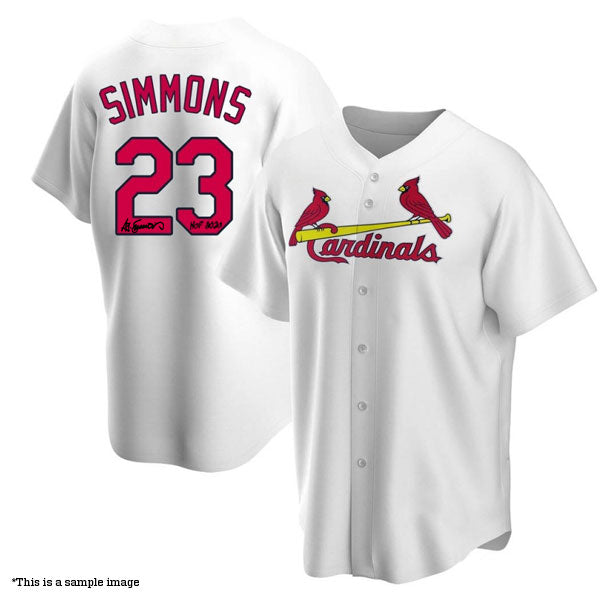 Ted Simmons Autographed "HOF 2020" Cardinals White Replica Jersey