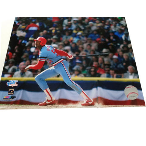 UNSIGNED Willie McGee 8x10 Photo (batting2)