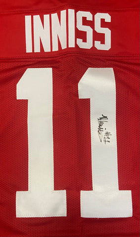 Brandon Inniss Autographed Ohio State Custom Red Jersey