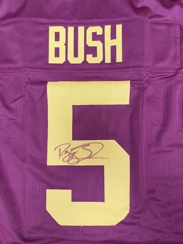 Reggie Bush Autographed Maroon Custom Jersey