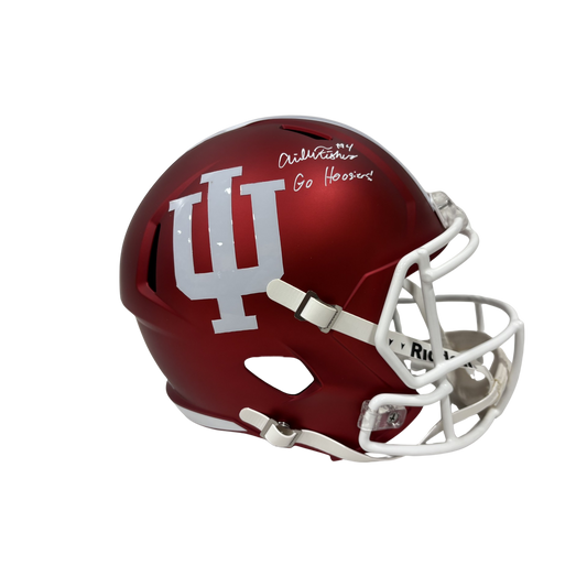 Aiden Fisher Autographed "Go Hoosiers!" Indiana Replica Football Helmet