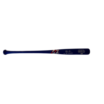Alejandro Kirk Autographed "25 AL CHAMPS" Blue with Canadian Flag Marucci Logo Game Model Bat