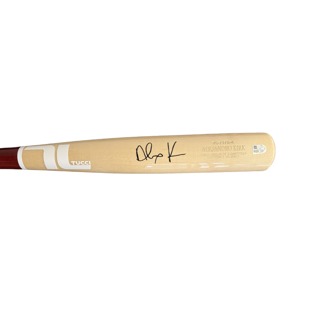 Alejandro Kirk Autographed Blonde Tucci Game Model Bat