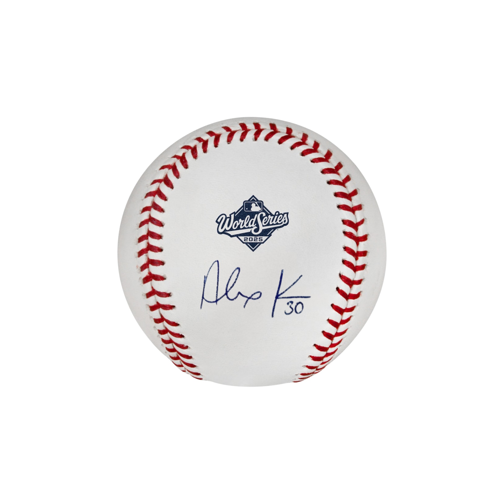 Alejandro Kirk Toronto Blue Jays Autographed 2025 World Series Logo Baseball