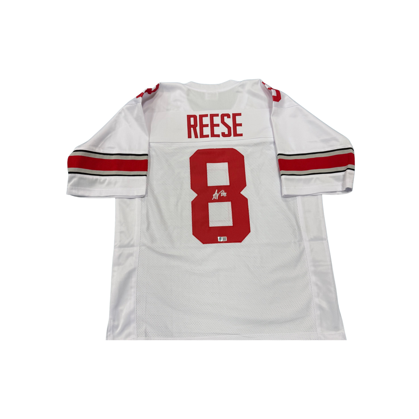 Arvell Reese Autographed White Custom Jersey