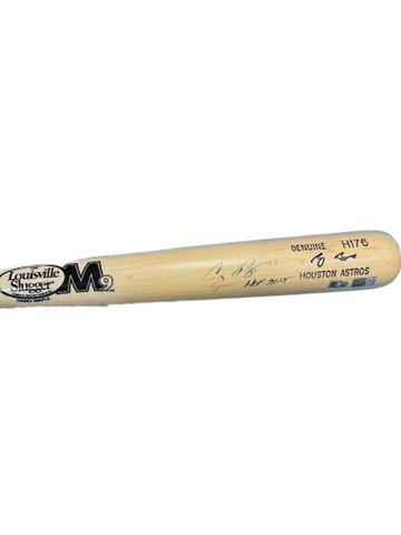 Craig Biggio "HOF 15" Autographed Game Model Louisville Slugger Bat DAMAGED