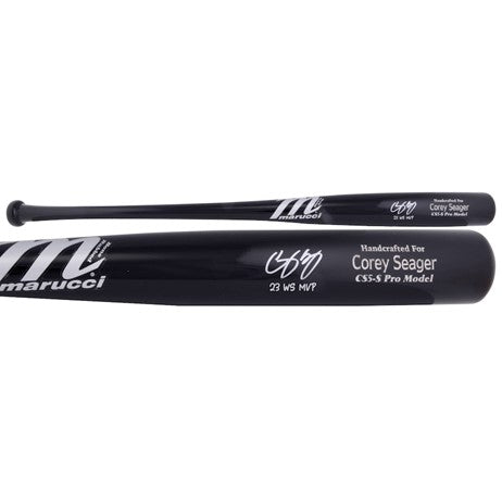 Corey Seager Autographed "23 WS MVP" Marucci Game Model Bat