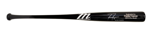 Freddie Freeman Autographed "24 WS Champs" Black Game Model Bat - Presale