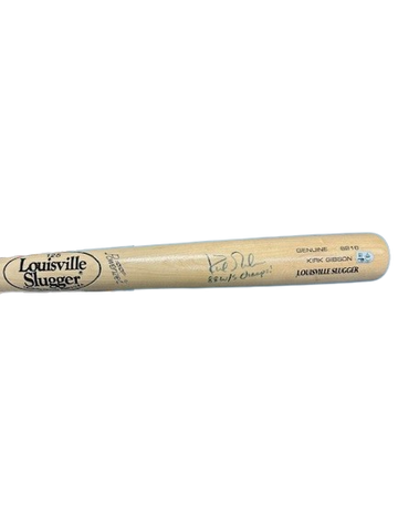 Kirk Gibson Autographed "88 WSC" LS Game Model Bat DAMAGED