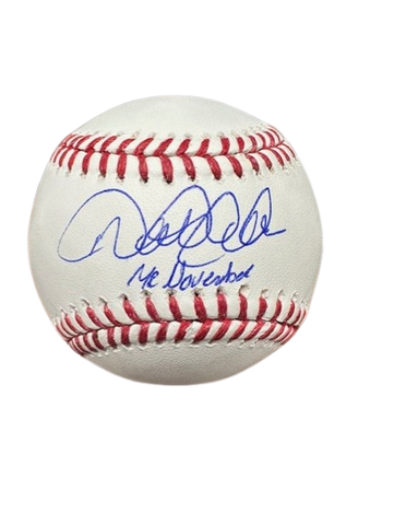 Derek Jeter Autographed "Mr November" Baseball