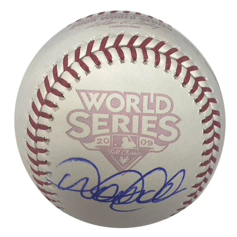 Derek Jeter Autographed 2009 World Series Logo Baseball