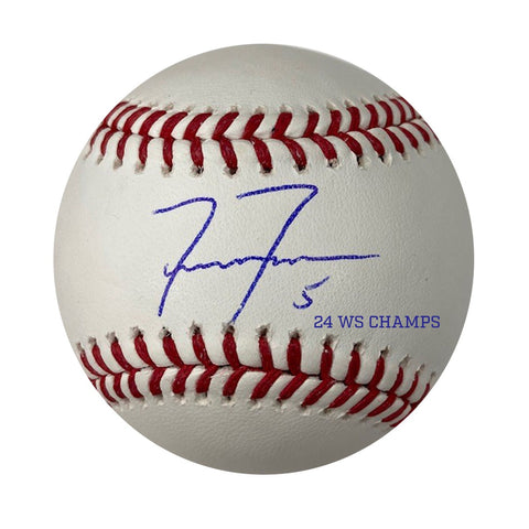 Freddie Freeman Autographed "24 WS Champs" Baseball - Presale