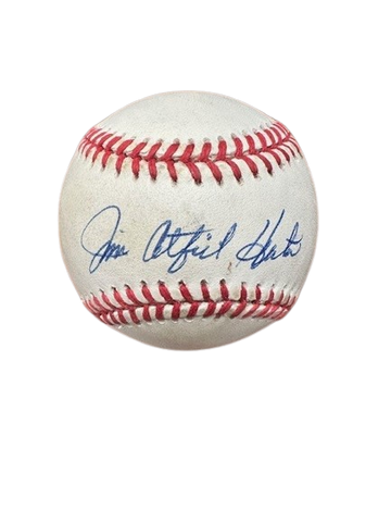 Jim "Catfish" Hunter Autographed Baseball