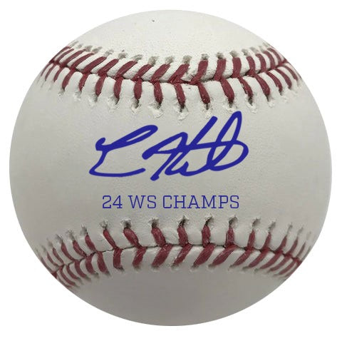 Kiké Hernandez Autographed "24 WS Champs" Baseball - Presale