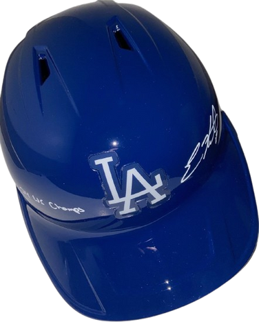 Kiké Hernandez Autographed "24 WS Champs" Blue LA Dodgers Batting Helmet