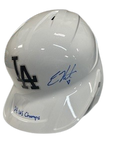 Kiké Hernandez Autographed "24 WS Champs" White LA Dodgers Batting Helmet