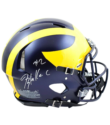 Blake Corum Autographed Michigan Full-Size Replica Helmet