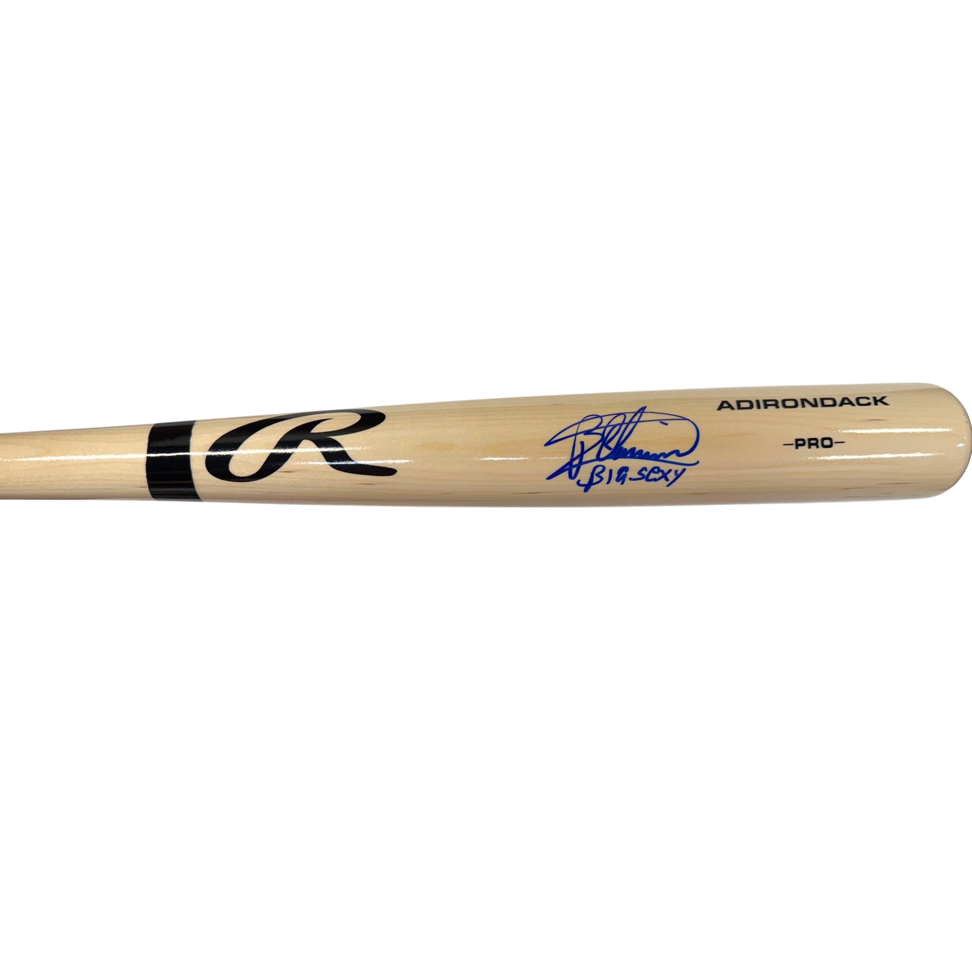 Bartolo Colon Autographed "Big Sexy" Blonde Rawlings Bat