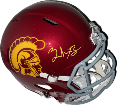 Zachariah Branch Autographed USC Replica Football Helmet