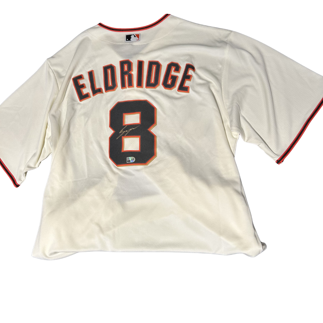 Bryce Eldridge Autographed Giants Cream Replica Jersey