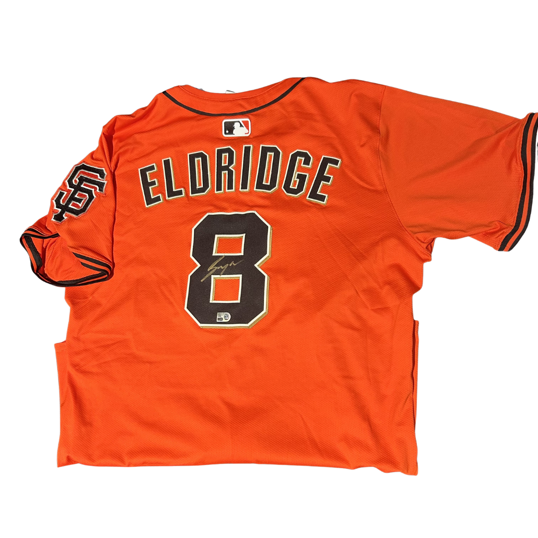 Bryce Eldridge Autographed Orange San Francisco Giants Authentic Jersey