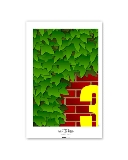 C Minimalist Wrigley Field Art Print