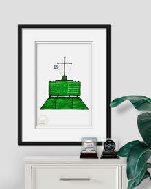 Wrigley Field Ink Sketch Limited Edition Art Print