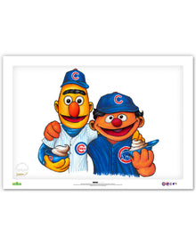 c Bert and Ernie x MLB Cubs Limited Edition Art Print