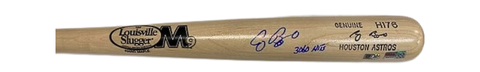 Craig Biggio Autographed "3,060 Hits" Louisville Slugger Game Model Blonde Bat