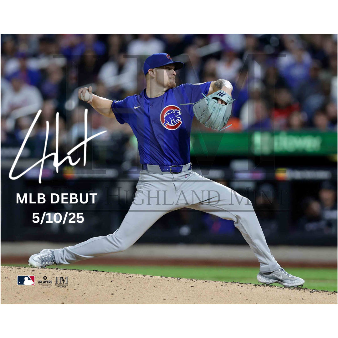 Cade Horton Autographed "MLB DEBUT 5/10/25" 16x20 - (PRESALE)