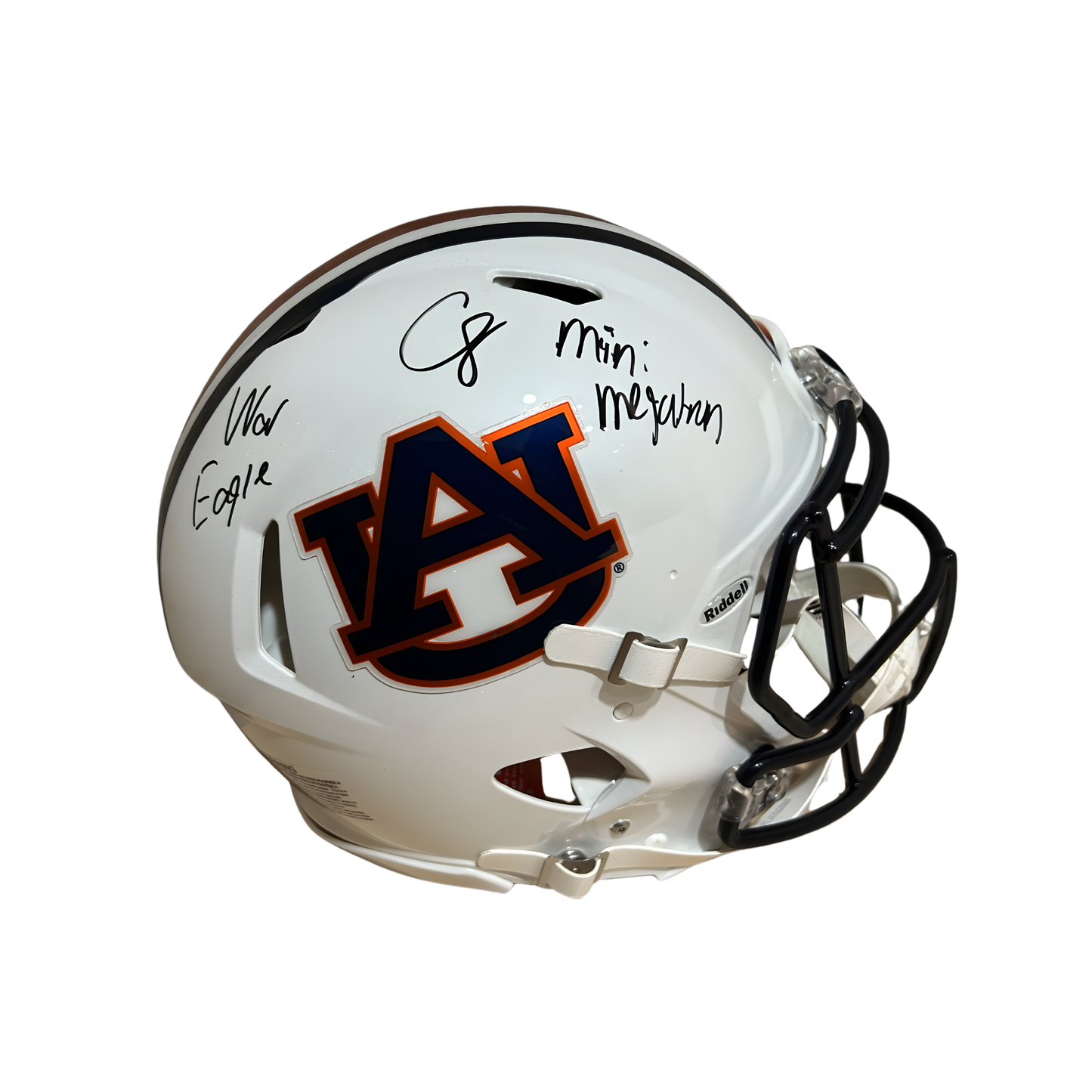 Cam Coleman Autographed "Mini Megatron & War Eagle!" Auburn Authentic Football Helmet