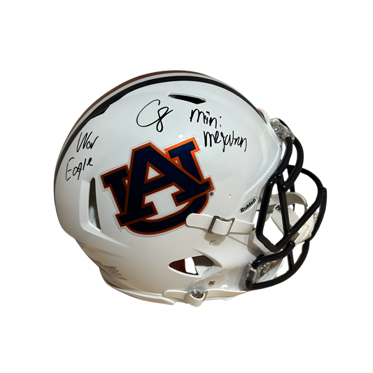 Cam Coleman Autographed "Mini Megatron & War Eagle!" Auburn Authentic Football Helmet