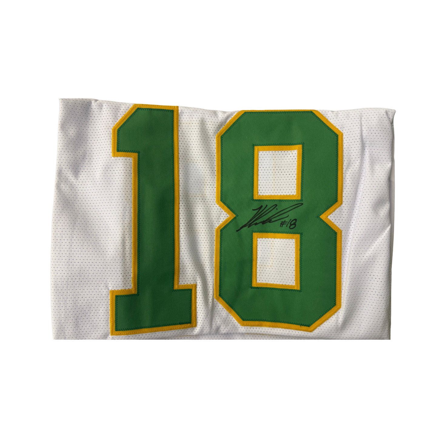 Kenyon Sadiq Autographed White Custom Jersey