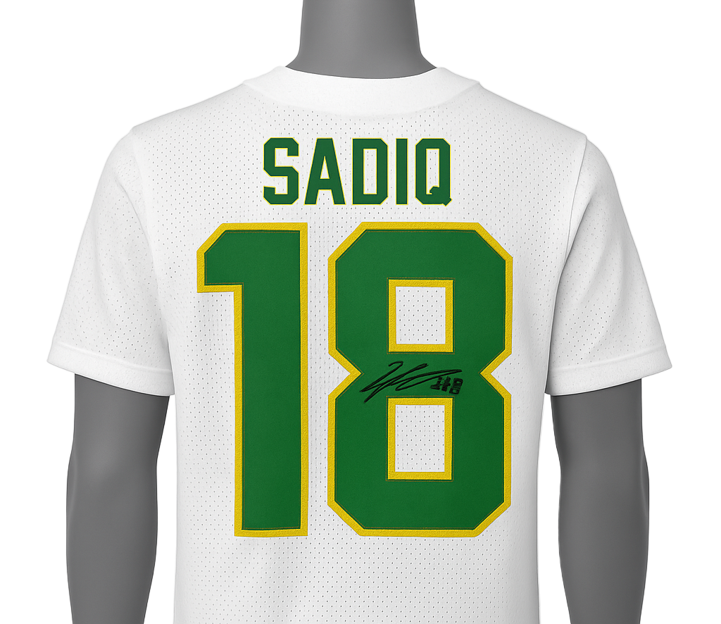 Kenyon Sadiq Autographed White Custom Jersey