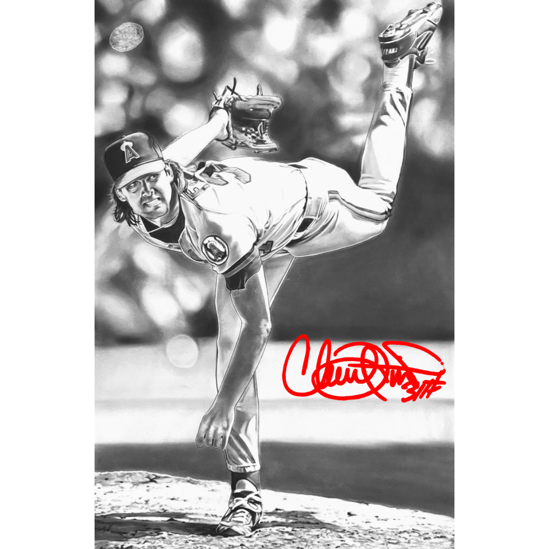 Chuck Finley 24" Canvas Print - Artwork By Hobrecht Art