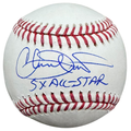 Chuck Finley Autographed "5x All-Star" Baseball