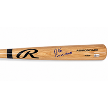 Darin Erstad Autographed "02 WS Champs!" Blonde Rawlings Bat