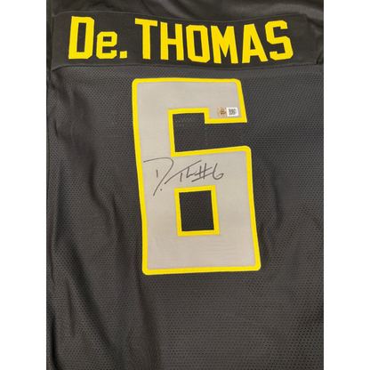 DeAnthony Thomas Autographed Black Custom Jersey