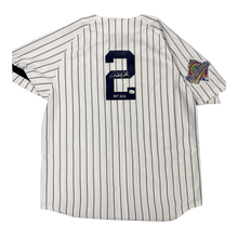 Derek Jeter Autographed "HOF 2020" 1996 WS Patch Mitchell & Ness Jersey