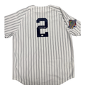 Derek Jeter Autographed 1996 WS Patch Mitchell & Ness Authentic Jersey