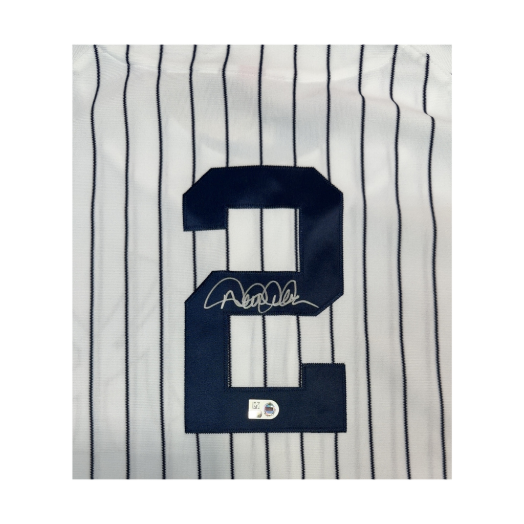 Derek Jeter Autographed 1996 WS Patch Mitchell & Ness Authentic Jersey