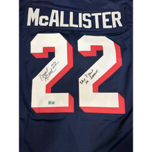 Deuce McAllister Autographed "The Deuce is Loose" Navy Custom Jersey