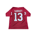 Elijah Sarratt Autographed Crimson Custom Jersey