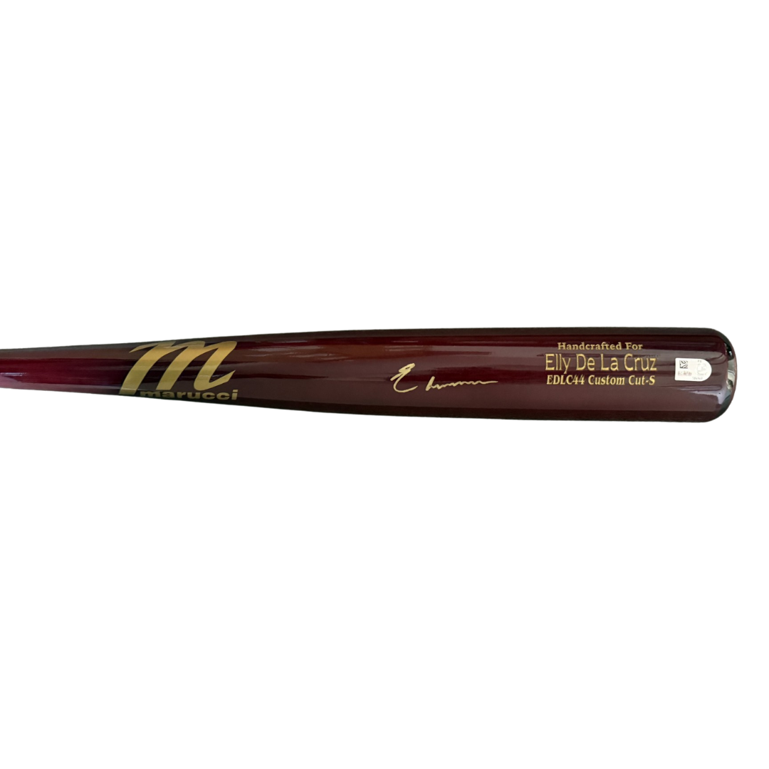 Elly De La Cruz Autographed Cherry Marucci Game Model Bat