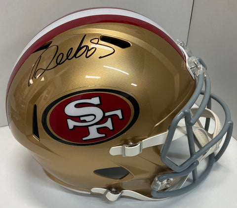 Deebo Samuel Autographed 49ers Riddell Speed Replica Football Helmet