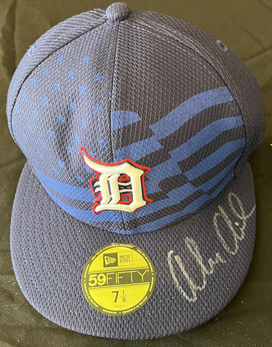 Alex Avila Autographed Detroit Tigers New Era Fourth of July Cap - Player's Closet Project
