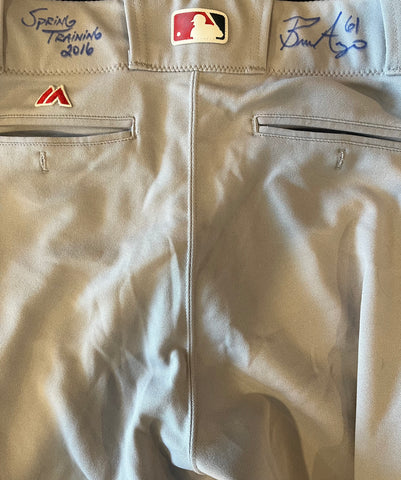 Bronson Arroyo Autographed Authentic Pants - Player's Closet Project